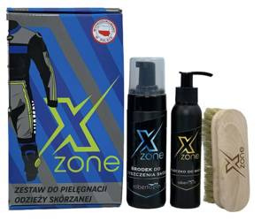 Zestaw do czyszczenia oraz konserwacji odzieży skórzanej Xzone normal + szczotka