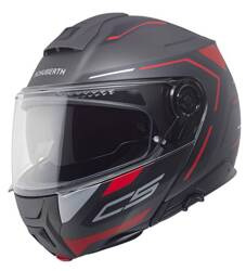 Kask SCHUBERTH C5 Omega anthracite red + interkom