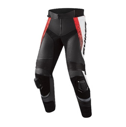 Spodnie skórzane SHIMA STR 2.0 red / white