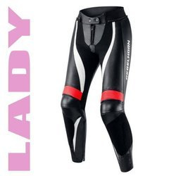 Damskie spodnie skórzane REBELHORN Rebel Lady red