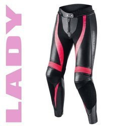 Damskie spodnie skórzane REBELHORN Rebel Lady pink