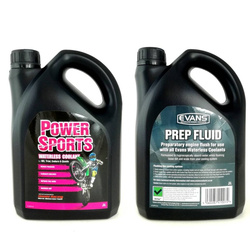 Bezwodny płyn chłodniczy EVANS Power Sports 2L +  EVANS Prep Fluid 2L