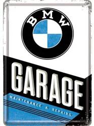 Nostalgic Art metalowa pocztówka BMW Garage 10x14 cm