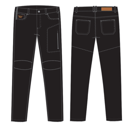 Spodnie męskie jeans REBELHORN Rage II washed black ( tapered fit )